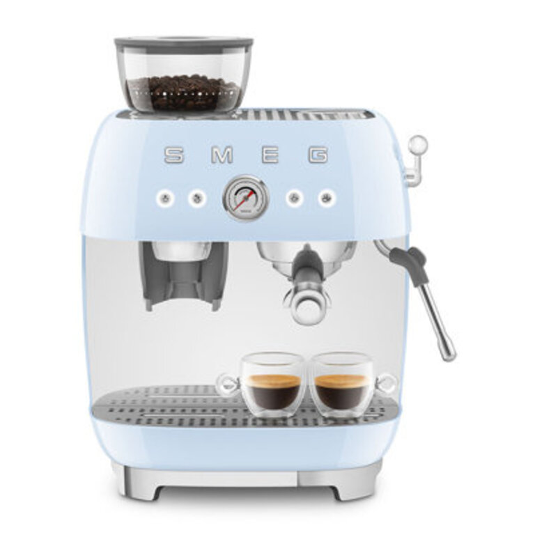 SMEG 50's Retro Style Semi-Automatic Espresso Coffee Machine with Grinder