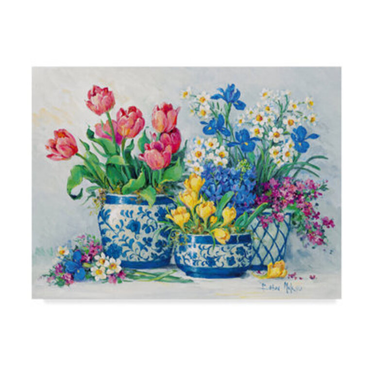 " Spring Garden In Blue " by Barbara Mock