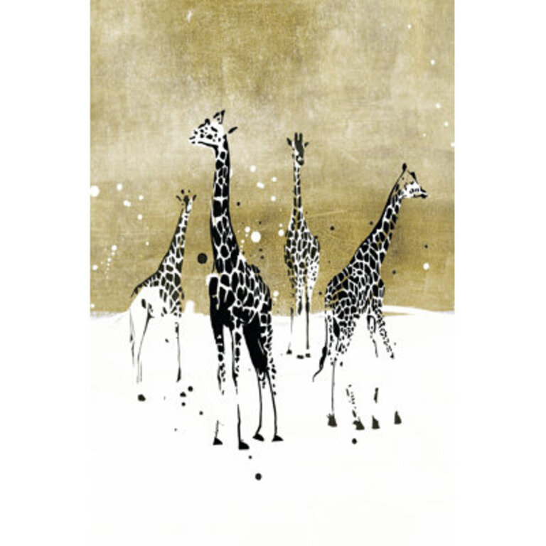 " Spotted Giraffe I " by Annie Warren Painting Print