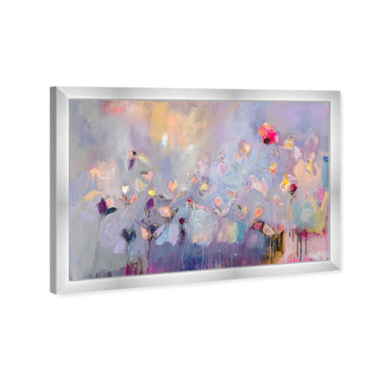 Purple Abstract " Purple Abstract Flowers " by Oliver Gal