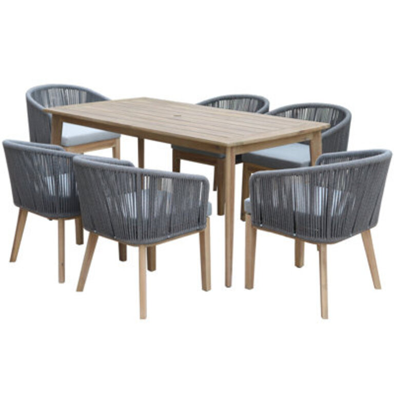 Bowery Wood Outdoor Dining Armchair with Cushion