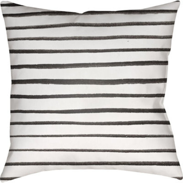 Striped IndoorOutdoor Throw Pillow
