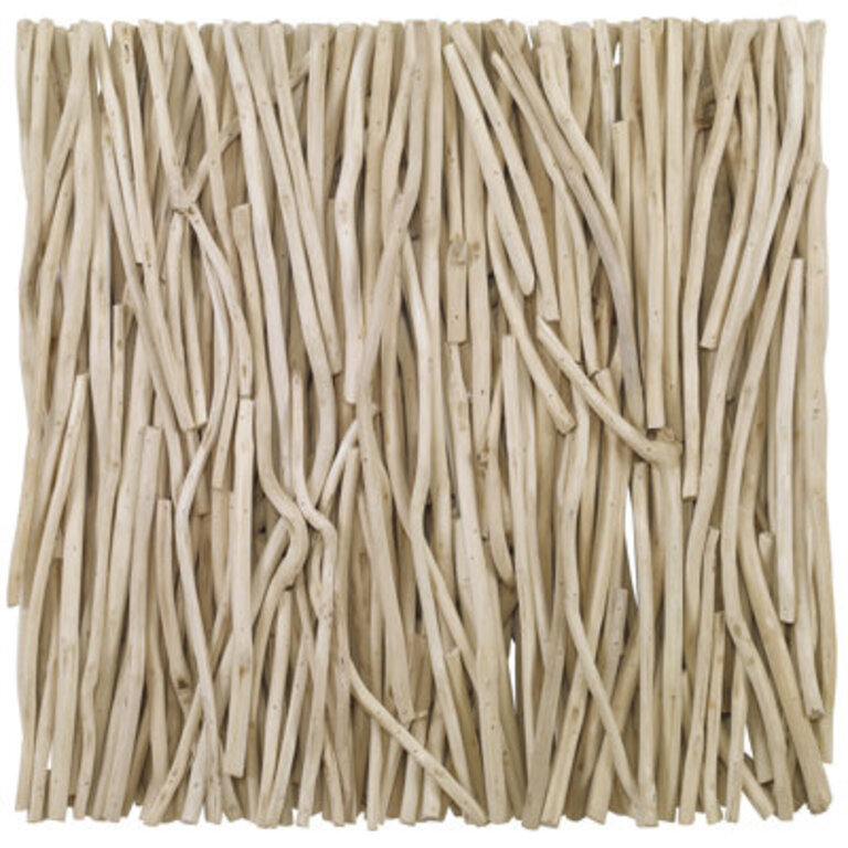 Rustic Abstract Wall Decor on Solid Wood