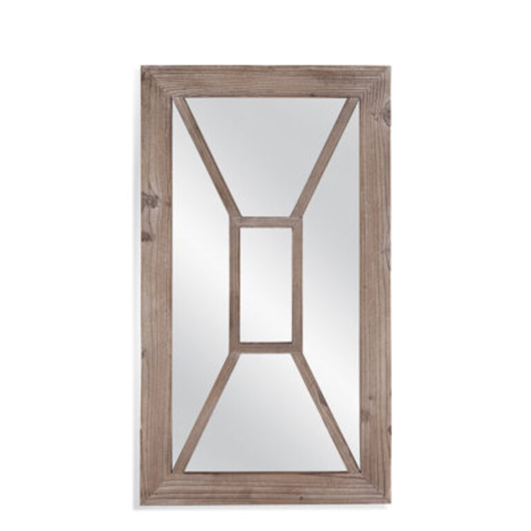 Ilbert Wood Flat Wall Mirror