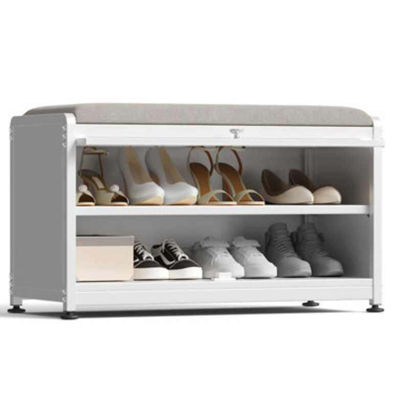 6 Pair Shoe Storage Bench
