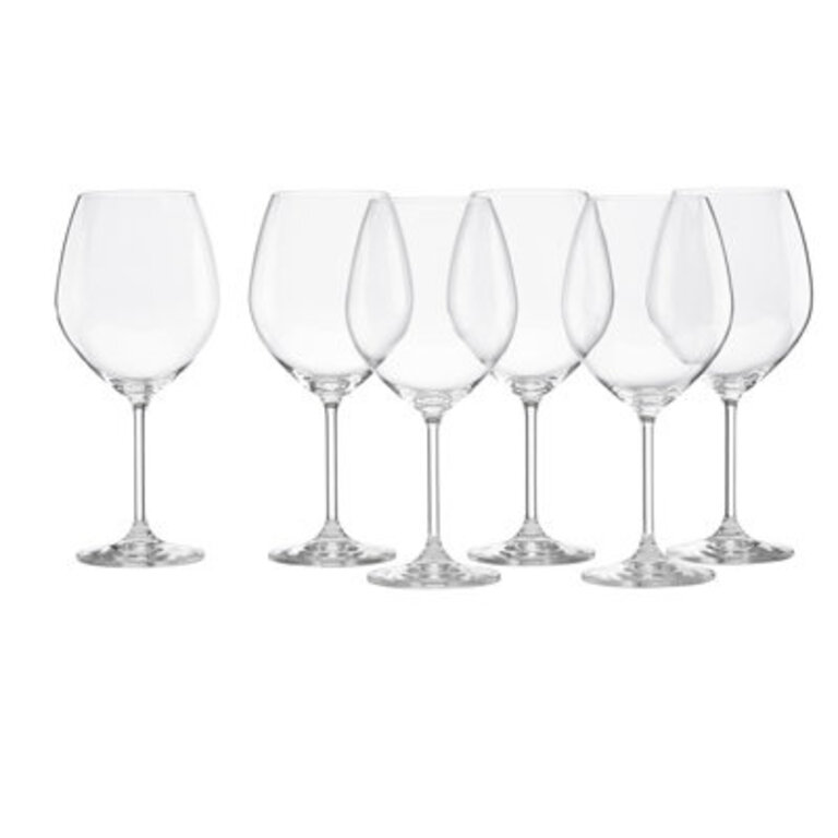 Set of 6 Tuscany 22 oz Crystal Red Wine Glass