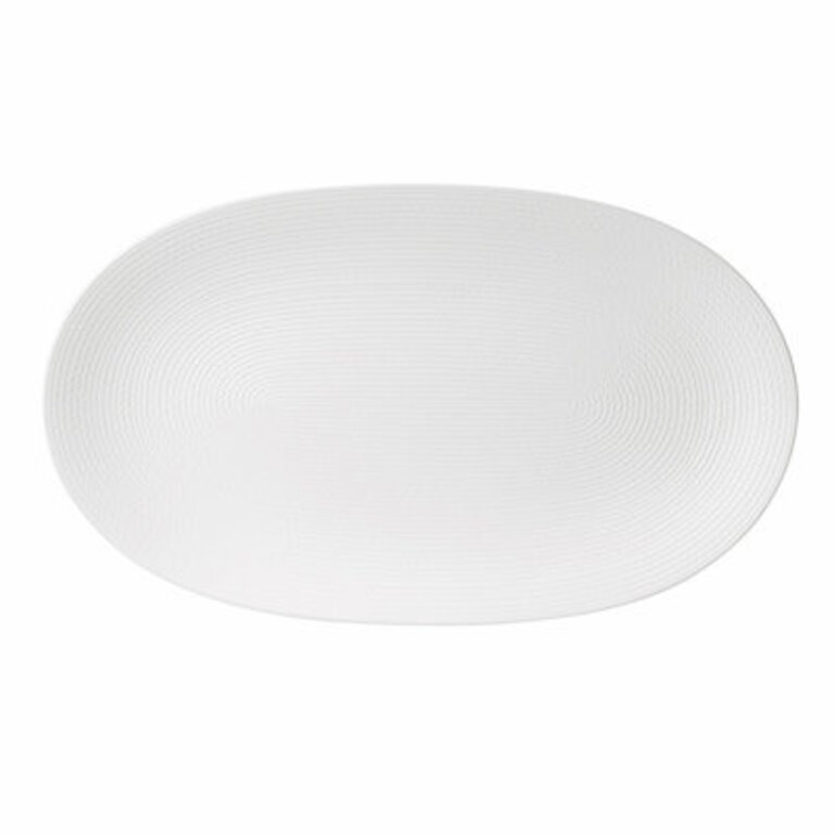 LX Collective White Oval Tray