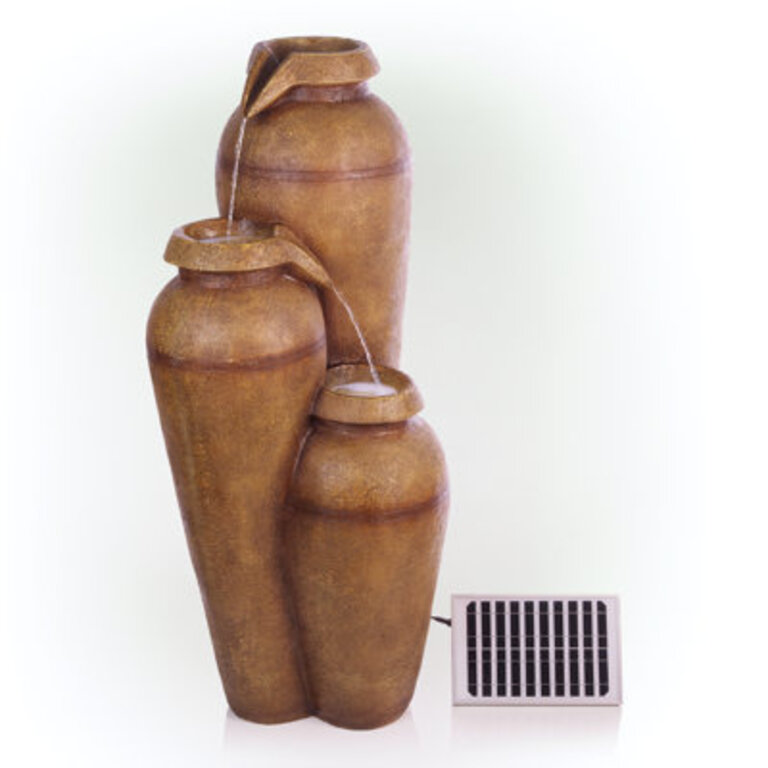 Outdoor Weather Resistant Floor Fountain with Light