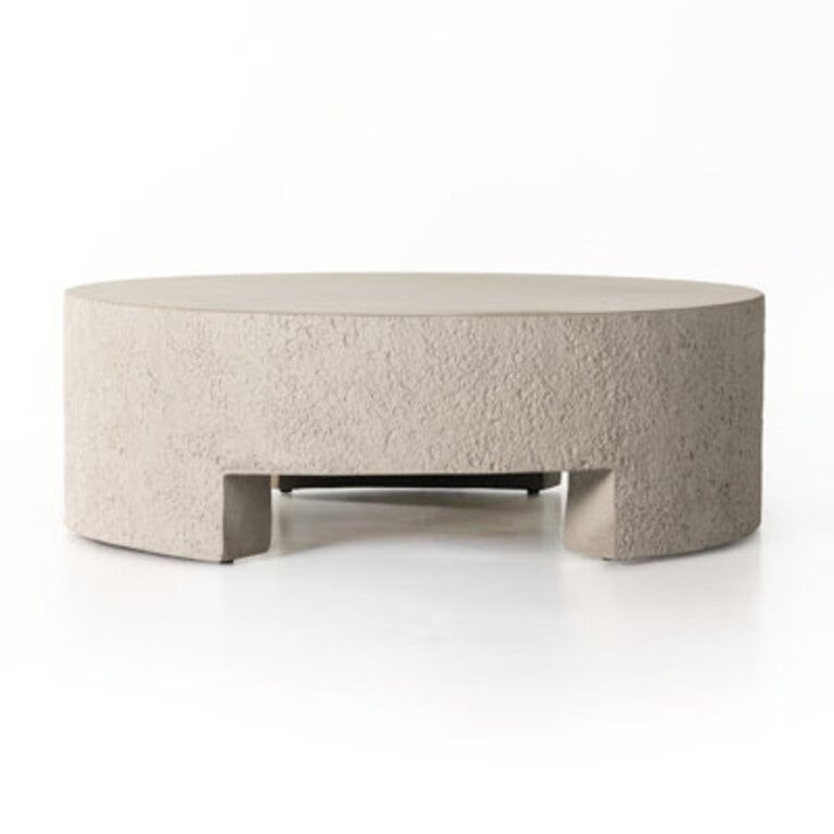 Hobart Round Concrete Outdoor Coffee Table