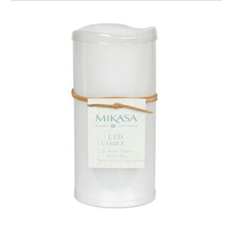 Mikasa Wavy Top LED Unscented Wavy Top Wax LED Candle