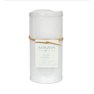 Mikasa Wavy Top LED Unscented Wavy Top Wax LED Candle