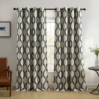 Clayburgh Polyester Room Darkening Single Curtain Panel Single Panel