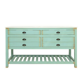 60 Single Bathroom Vanity with Cultured Marble Top