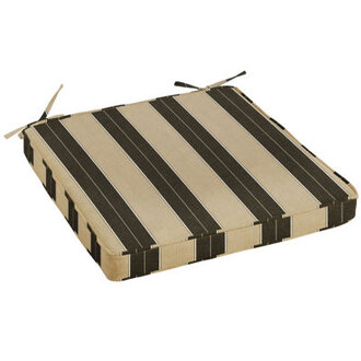 Cresson Stripe IndoorOutdoor Sunbrella Dining Chair Cushion
