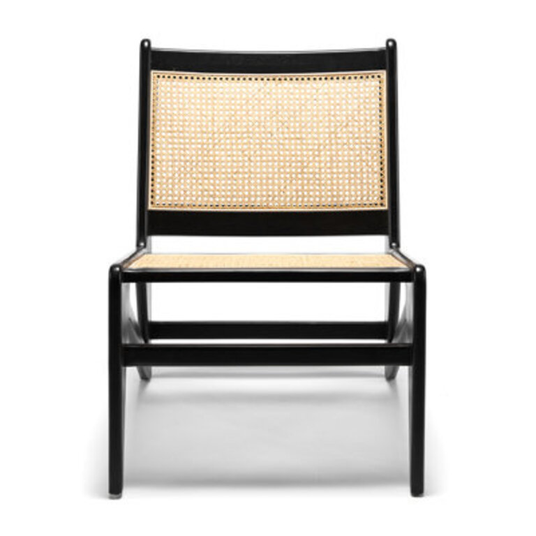 Chandigarh Jeanneret Kangaroo Cane Accent Chair