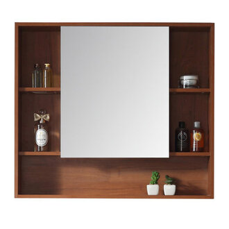 Maisie 34 W 30 H Surface Framed Medicine Cabinet Mirror 7 Fixed