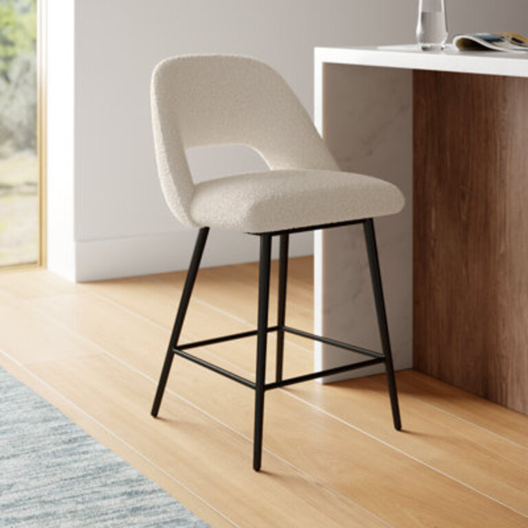 Valdez Boucle Bar  Counter Stool