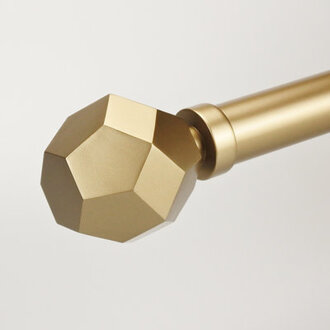 Jasmary Iron Adjustable 1125 Single Curtain Rod