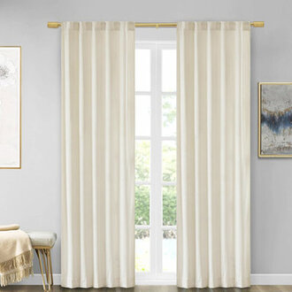 Azura Adjustable Single Curtain Rod