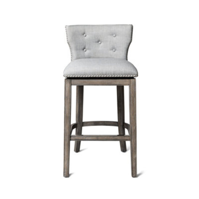 Maven Lane Hugo Stool with Fabric Upholstery