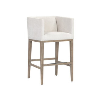 Mackenzie Upholstered Counter Stool with Solid Wood Frame