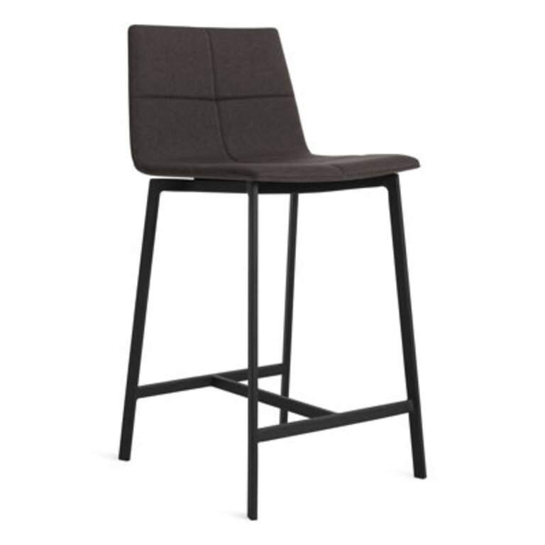 Between Us Upholstered Counter Stool with Metal Frame