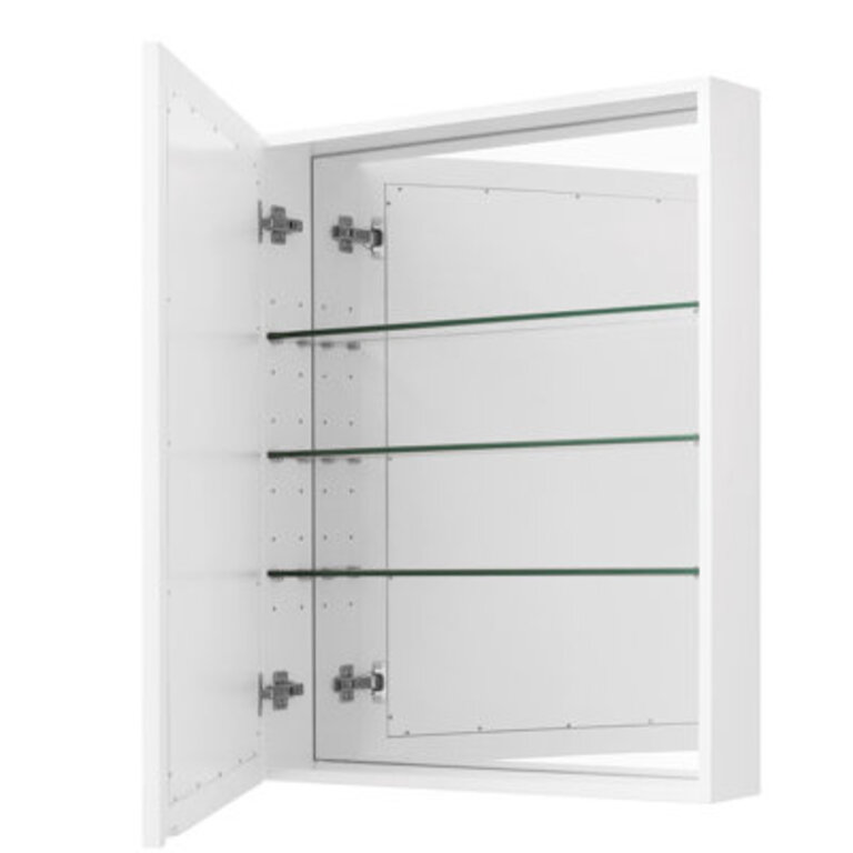 Charley W H Surface Framed Medicine Cabinet Mirror 3 Fixed