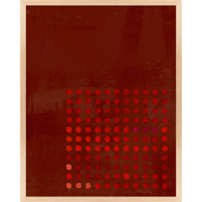 Circles In Squares Series I  Circles In Squares 7  by Jacques Pilon Painting Print