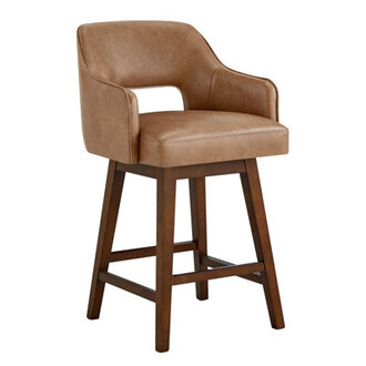 Lainey Leather Bar Stool