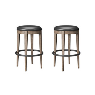 Susan Swivel Upholstered Counter Stool with Solid Wood Frame