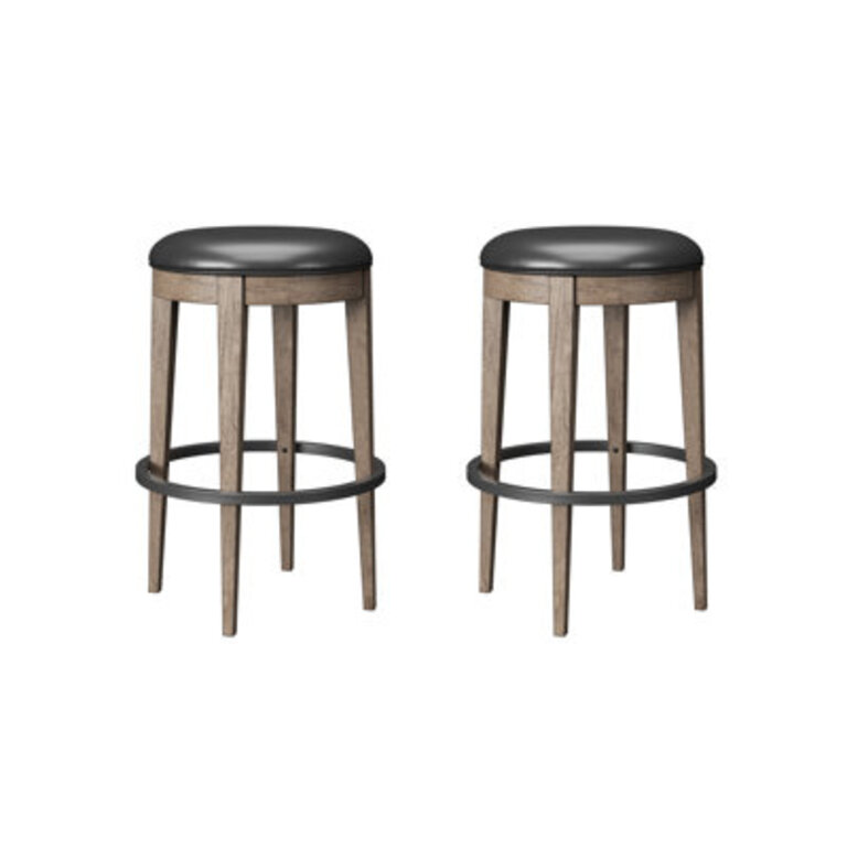 Susan Swivel Upholstered Counter Stool with Solid Wood Frame