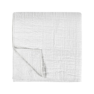 Hailee White Standard Cotton Modern  Contemporary Quilt