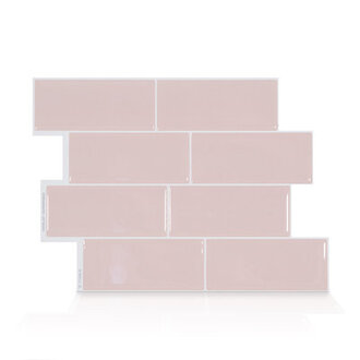 Metro 8 W x 11 L Gel Peel and Stick Mosaic Tile