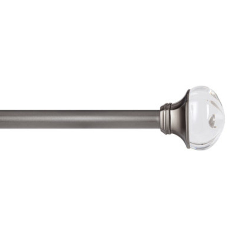 Kingstown Grayson 12 Pewter Double Curtain Rod