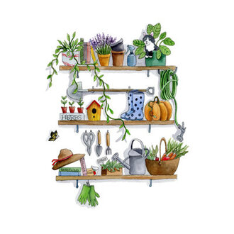Gardeners Shelf  by Leah Tedesco