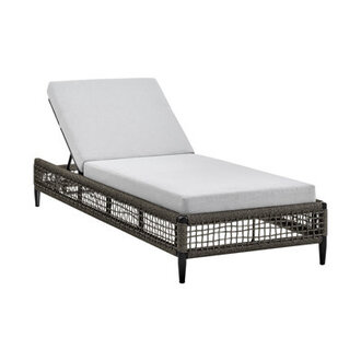 Scotia Outdoor Metal Chaise Lounge  Cushion Included