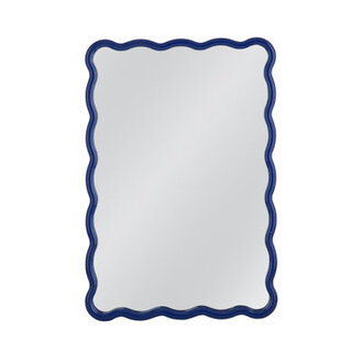 Allurine Solid Wood Wavy Wall Mirror