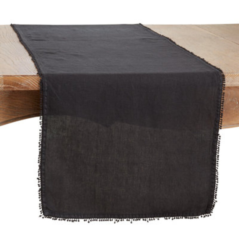Trezza Mini Pom Pom Trim Table Runner
