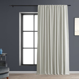 Dondie Extra Wide Performance Polyester Hotel Blackout Curtains - Single Panel Drapes