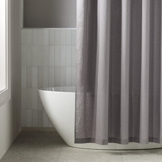 Jeffen Linen Blend Shower Curtain
