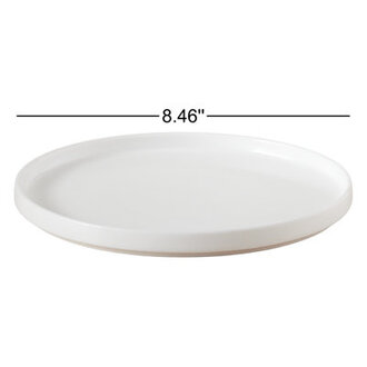 Set of 4 Izie Straight Lip Stoneware Salad Plates