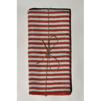 Adamsburg Linen Striped Square Napkin