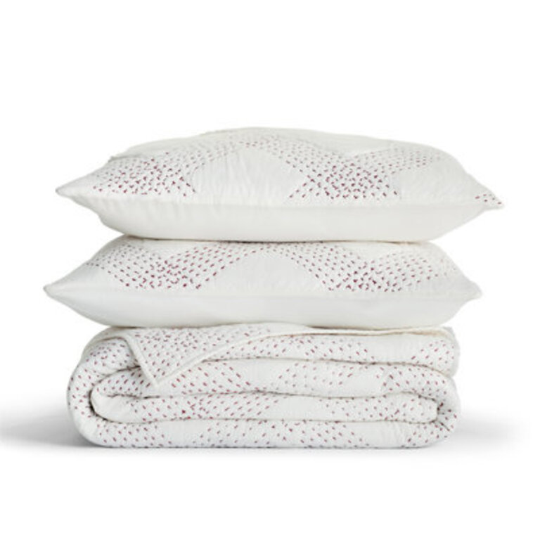 Feba Hand Hooked Plaid Sham