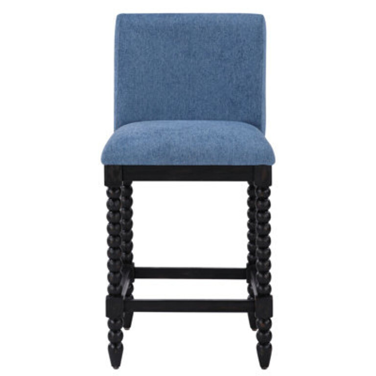 Carollyn 26 High Modern Farmhouse Turned Leg Beaded Counter Stool