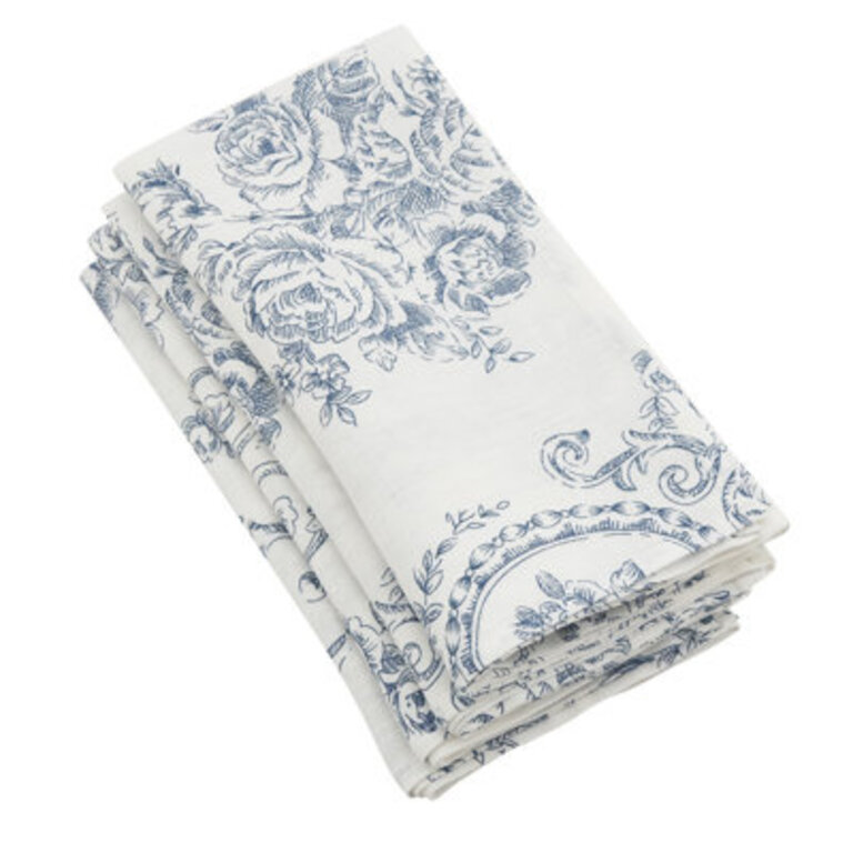 Vickrey Linen Floral Square Napkin
