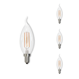 Set of 4 40 Watt LED Dimmable Light Bulbs