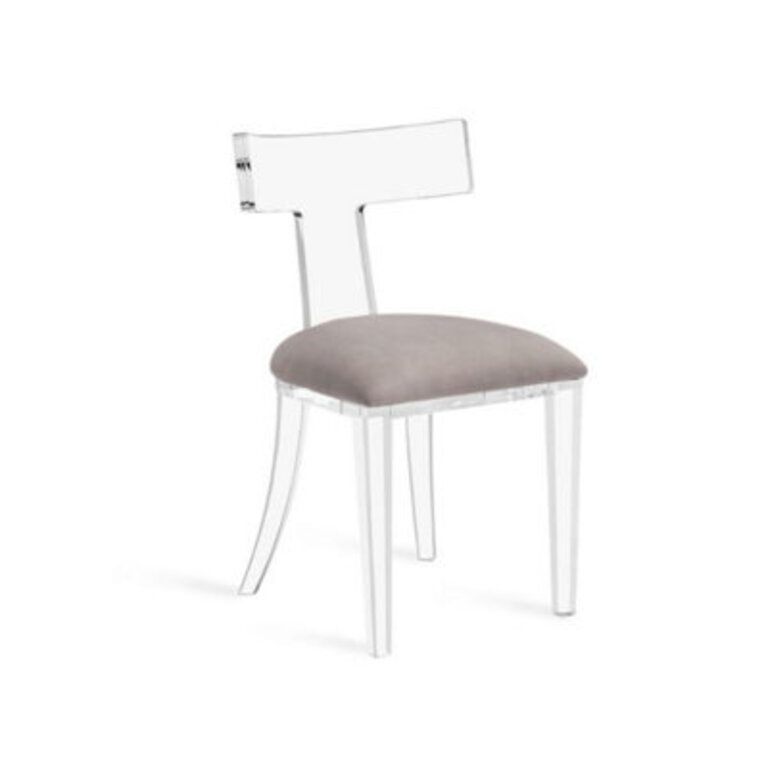 Hadrian 19 H Velvet Upholstered Stacking Side Chair