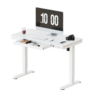 Home Office Height Adjustable Standing Desk with Drawer