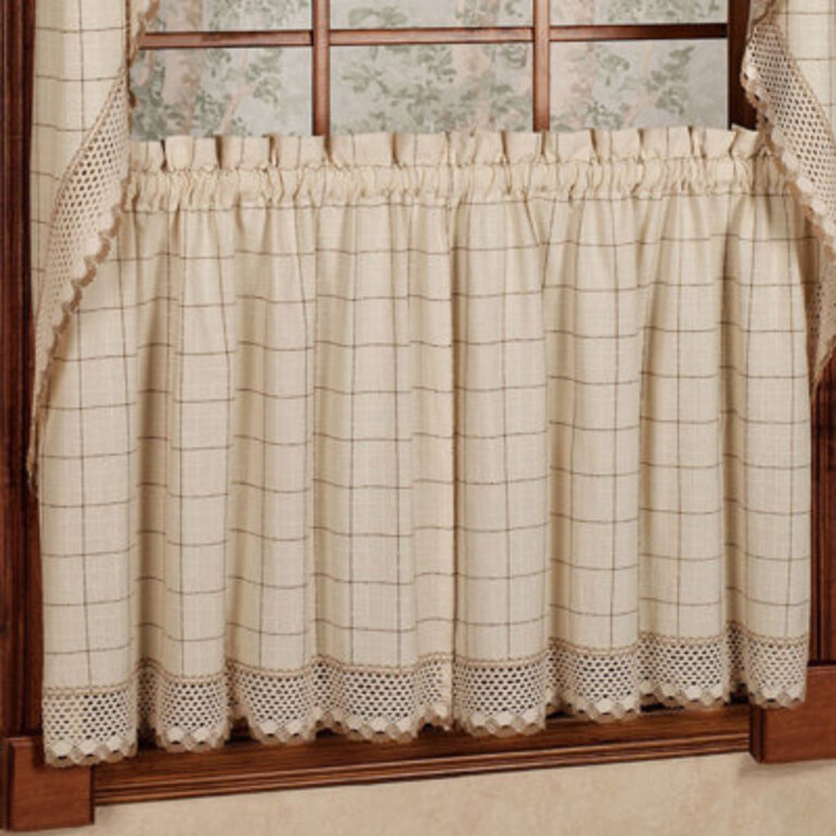 Burrigan Cotton Plaid CabinCottage Cafe Curtain