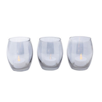 Set of 3 Glass Tabletop Votive Holders